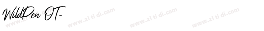 WildPen OT字体转换